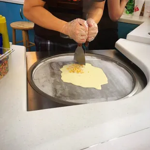 Sunny beach in the making