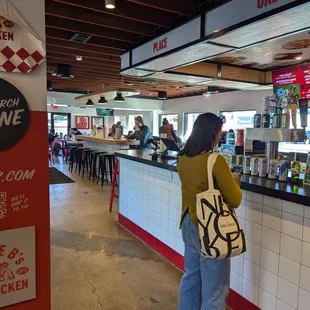 sushi and sashimi, interior
