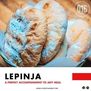 House made buns - Lepinja! They made everything taste even better!