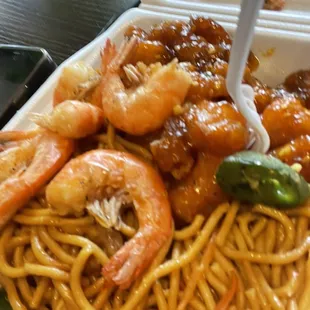 Lomein shrimp