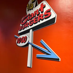 a sign for a fast food restaurant