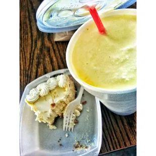 Cheesecake &amp; Pineapple Milkshake.