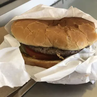 1/4# burger w/ fries & soda (6.99)