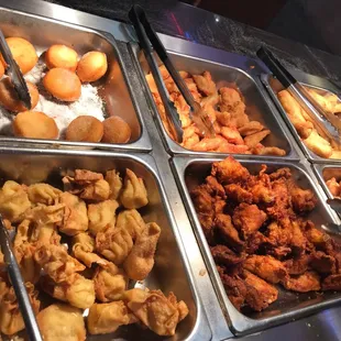 a variety of food items