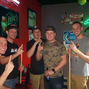 We love one more!  Come on up and play some pool!