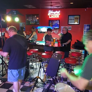 Rocking the tunes with #mambnation and the Middle Age Man Band.