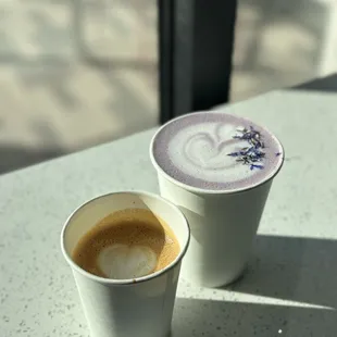 Gibraltar and ube latte