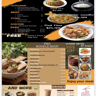 Our new menu @#1PhoAndBrew