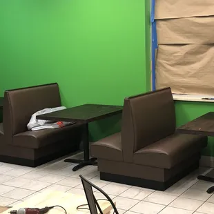 Currently working on the dining room