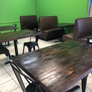 Just stain these tables