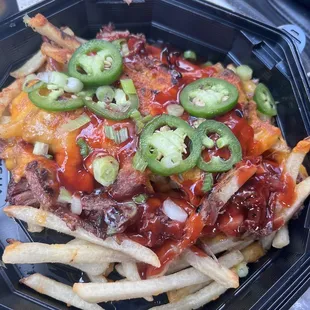 The loaded brisket fries ( The Texas fries)