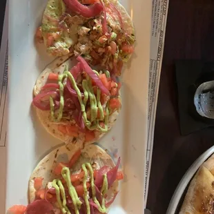 Chicken shawarma tacos