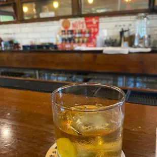 Single barrel bourbon old fashioned- m. M . Good!