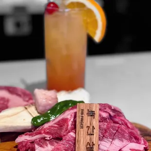 Rib fingers and mai tai mocktail | @whaevaeats