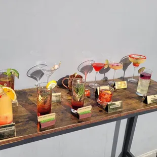 cocktail display