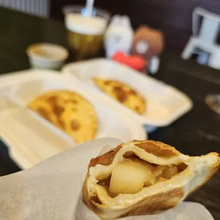 Inside of the Apple empanada