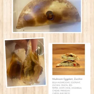 Mushroom Eggplant Zucchini Empanada