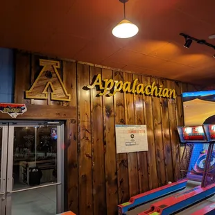 a bowling arcade