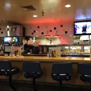 a view of the counter area