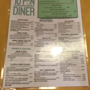 sushi and sashimi, menu