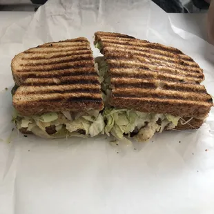 Philly chicken panini