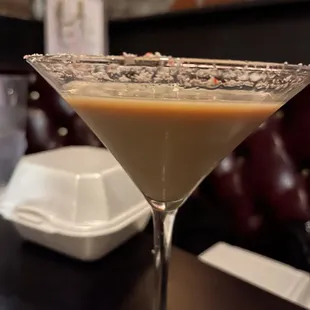 Chocolate peppermint martini