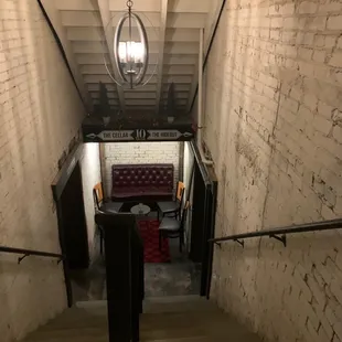 To your Left: Cellar and to your Right: Hideout