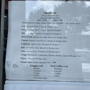 Menu May 2022