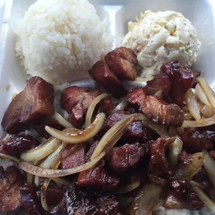 Smoked meat plate. $9