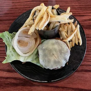 Burger with cheddar