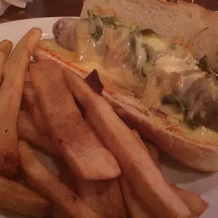 Philly soutissa with steak fries