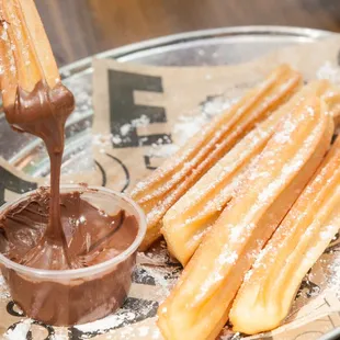 Churros + Nutella! Yum!!!