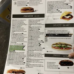 Extensive menu options