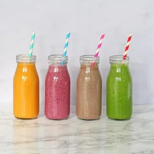  a variety of smoothies