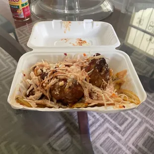 Parece que se comieron la mitad de mi porción