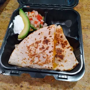 Shrimp quesadilla