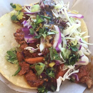 Al pastor taco.