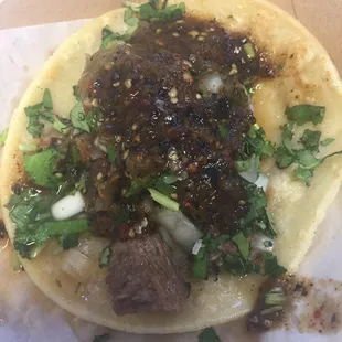 Lengua taco.