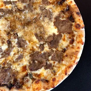 Philly cheesesteak. Good flavor, size, value.