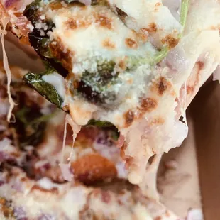 a slice of pizza