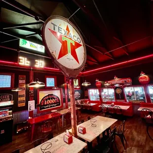 One of the seating areas