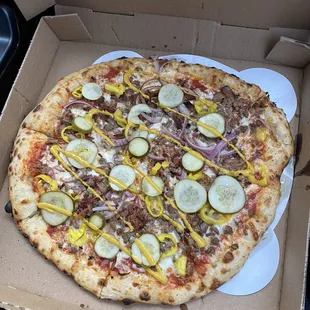 Bacon Cheeseburger Pizza