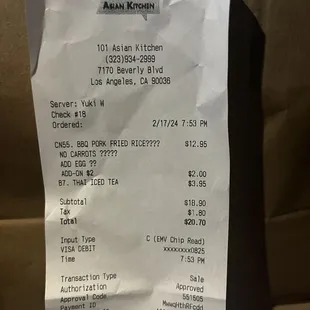 Receipt