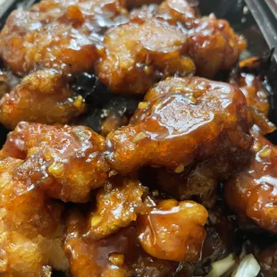 Spicy orange chicken