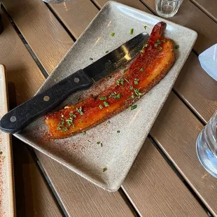 Sriracha Glazed Slab Bacon