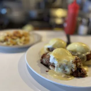 Surf &amp; Turf Benedict added a Corned Beef Hash Bene (couldn&apos;t decide) ‍