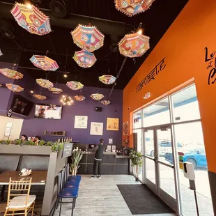 the interior of a restaurant