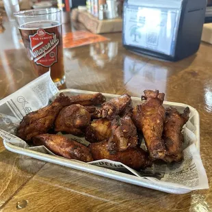 Dry rub wings. Excellent flavor
