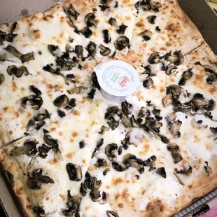Large square White Pizza