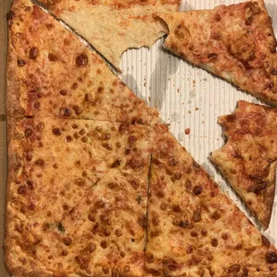 April 2019 pizza - dry -and burnt - tossed it out.